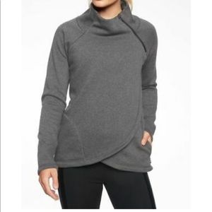 ATHLETA Cozy Karma Asym Pullover Sweatshirt